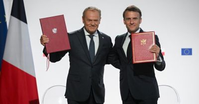 Emmanuel Macron i Donald Tusk podpisali traktat polsko-francuski